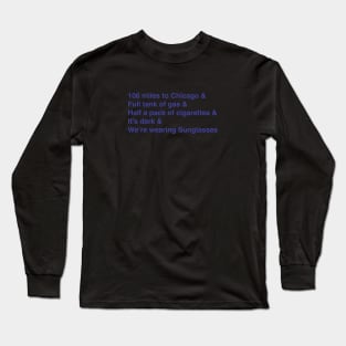 Blues Brothers List Long Sleeve T-Shirt